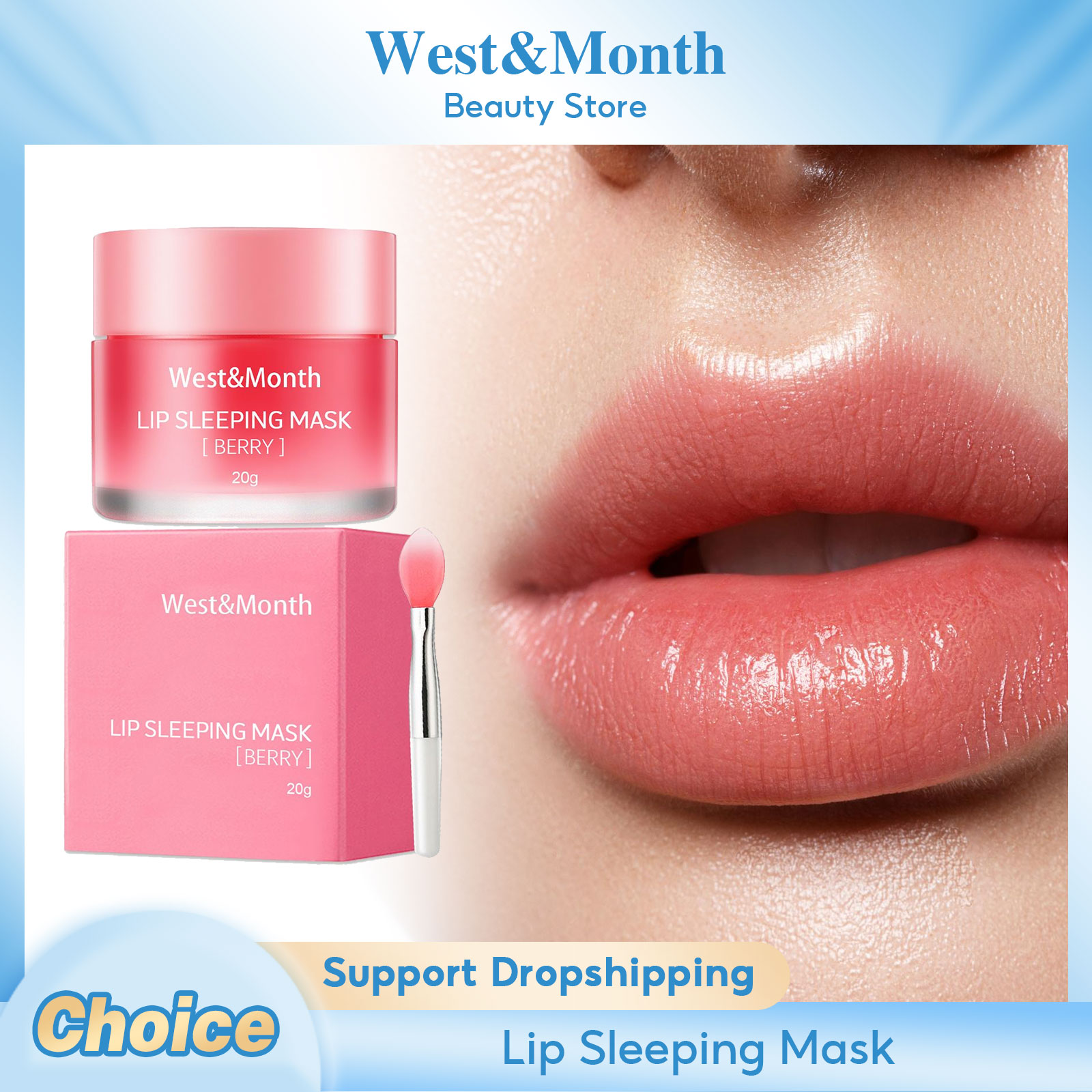 Skincare Viral Tiktok - Sleeping Lip Mask Anti-Chapped Plump Exfoliating
