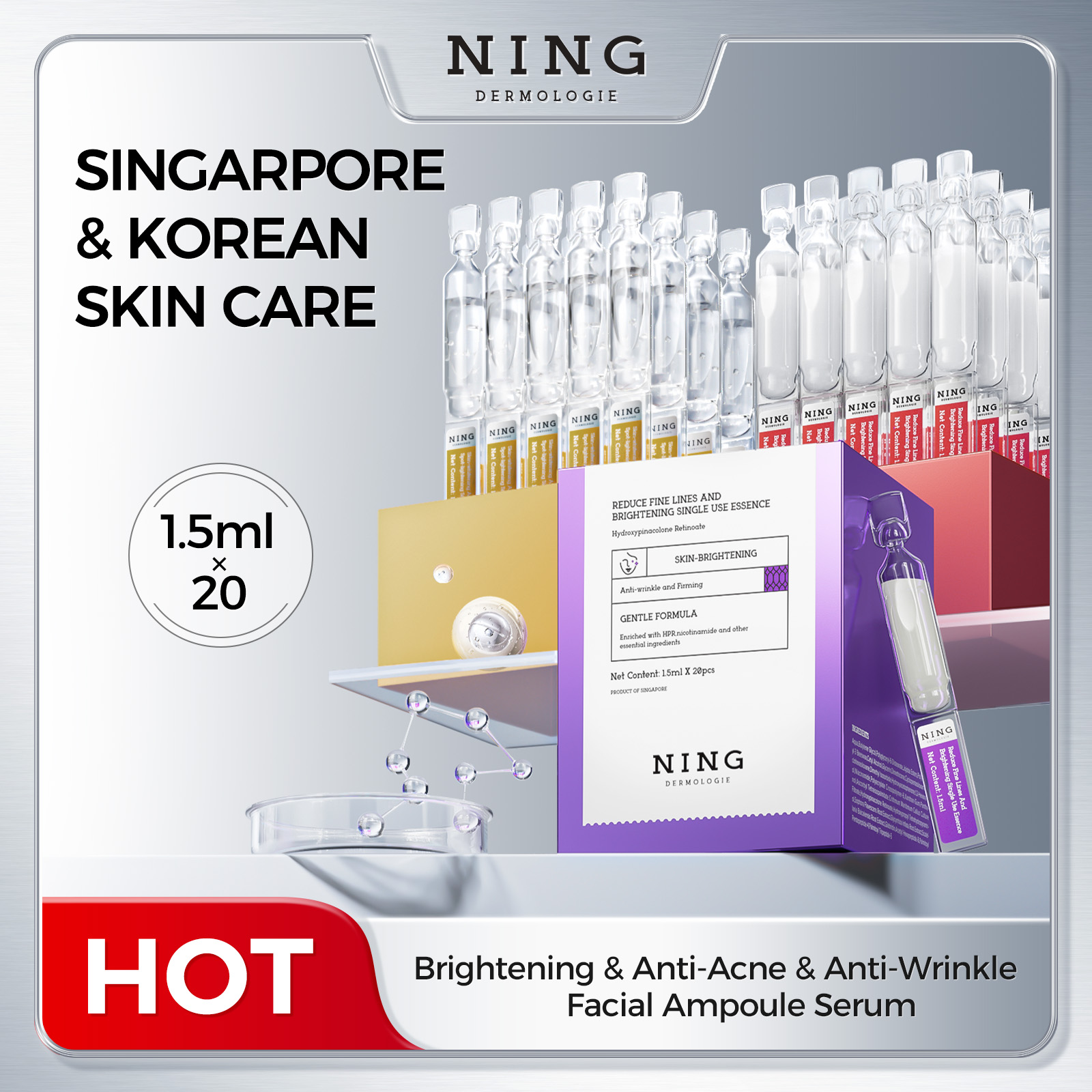 Face Ampoule Essence|Brighteni - Niacinamide Brightening Serum 评论和价格
